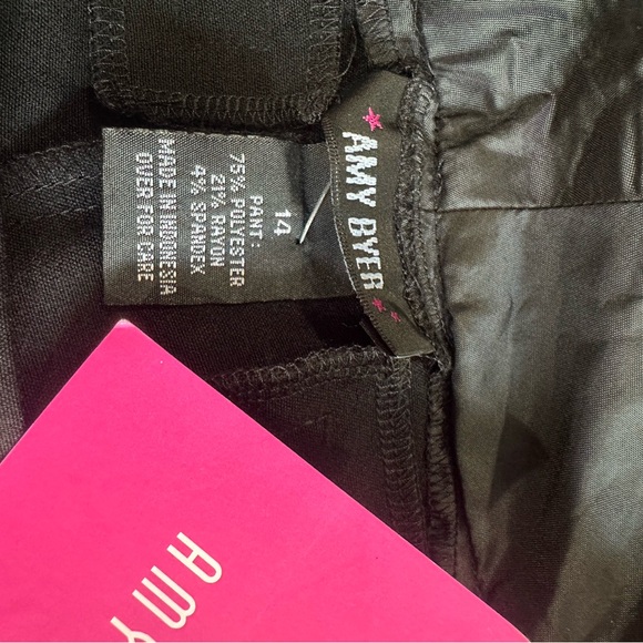Amy Byer Elegant Black Trousers - Picture 1 of 3